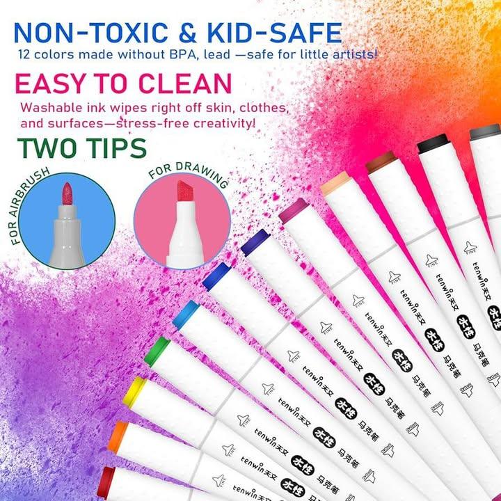 Electric Airbrush Art Set for Kids (11)