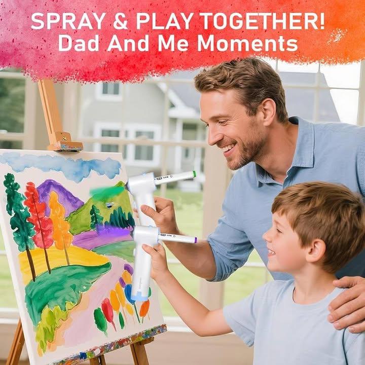 Electric Airbrush Art Set for Kids (10)