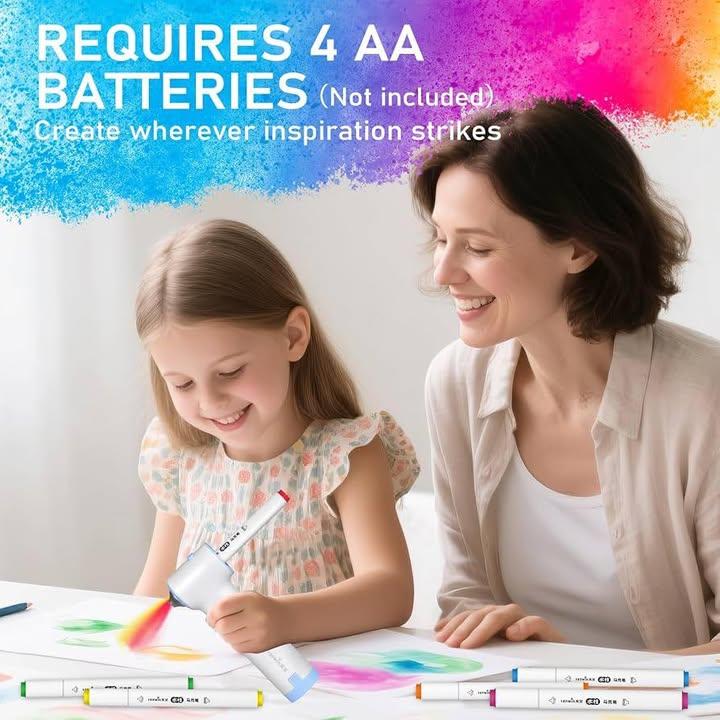 Electric Airbrush Art Set for Kids (9)