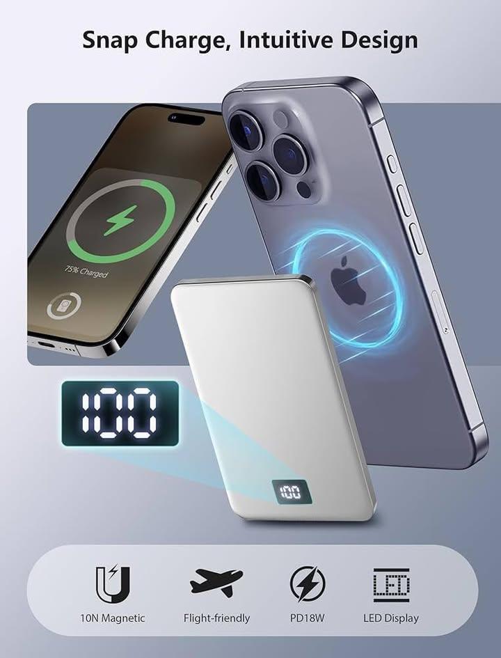  超薄磁吸無線充電流動電源 (6)