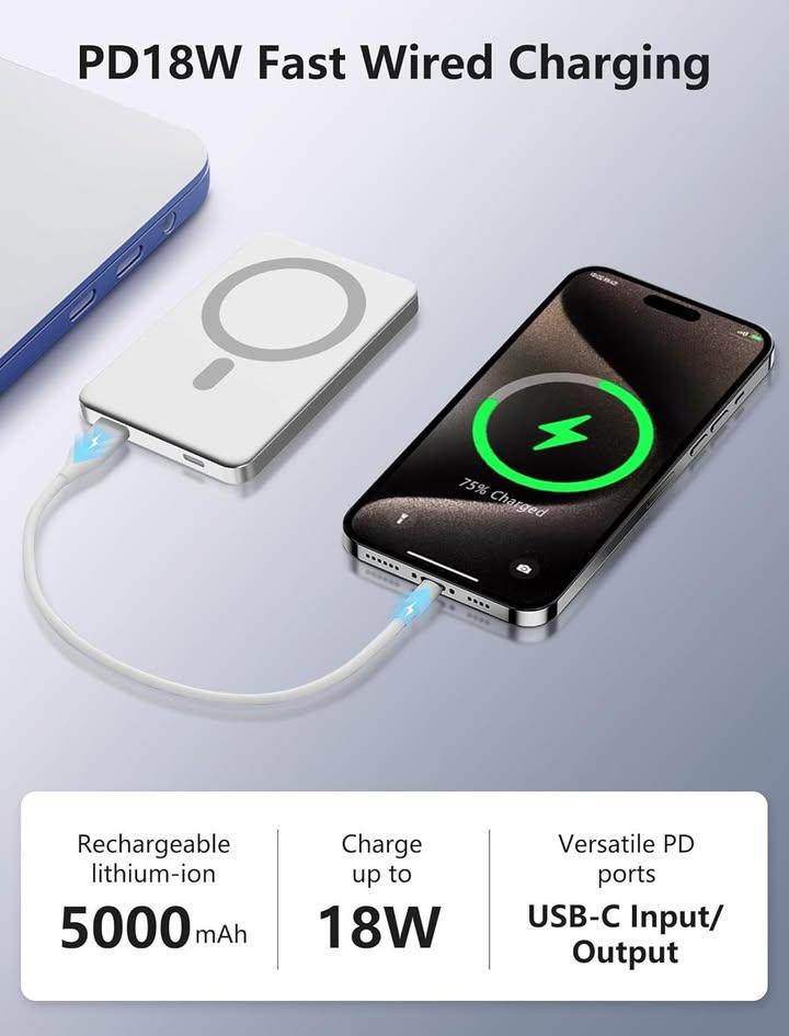  超薄磁吸無線充電流動電源 (4)