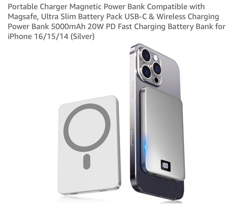  超薄磁吸無線充電流動電源 (5)