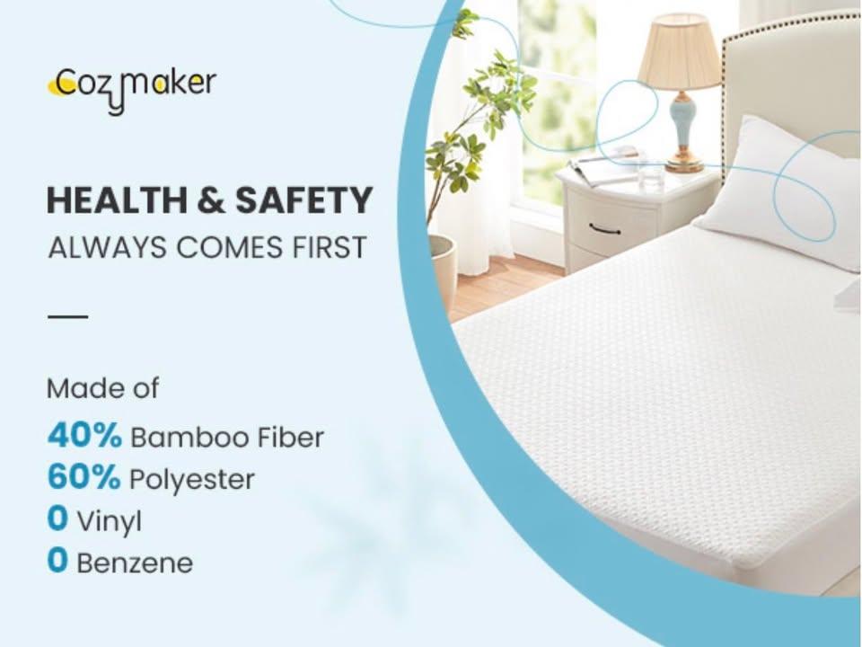 Cozymaker 竹纖維防水床墊保護套 (6)