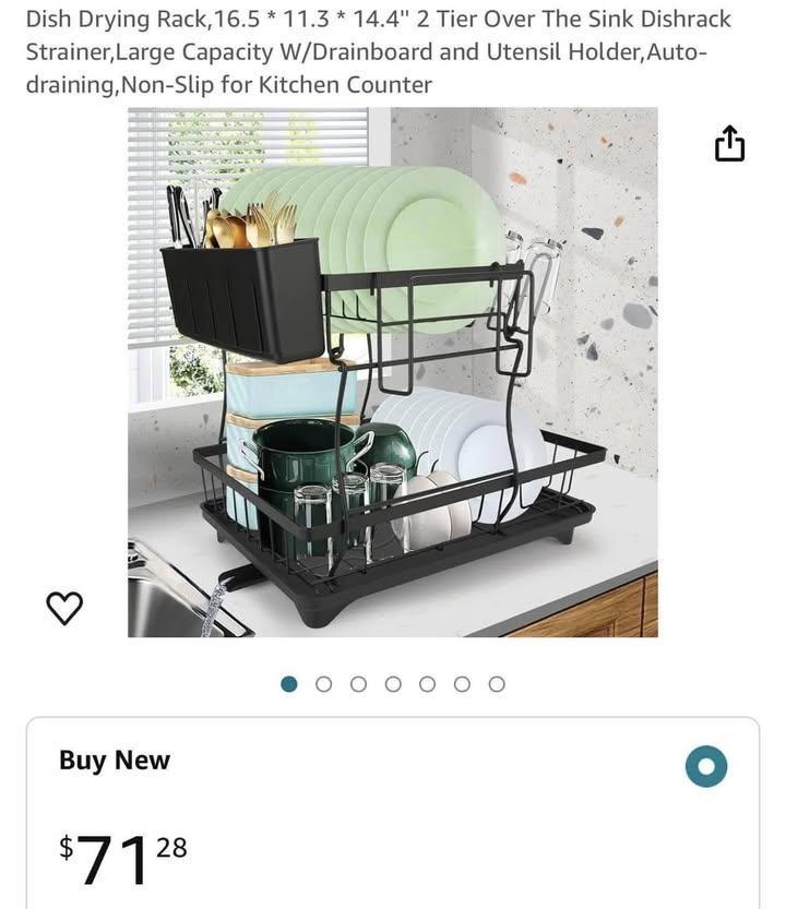 lKZAI ONE 加大號超平穩不鏽鋼雙層瀝水碗架 (7)