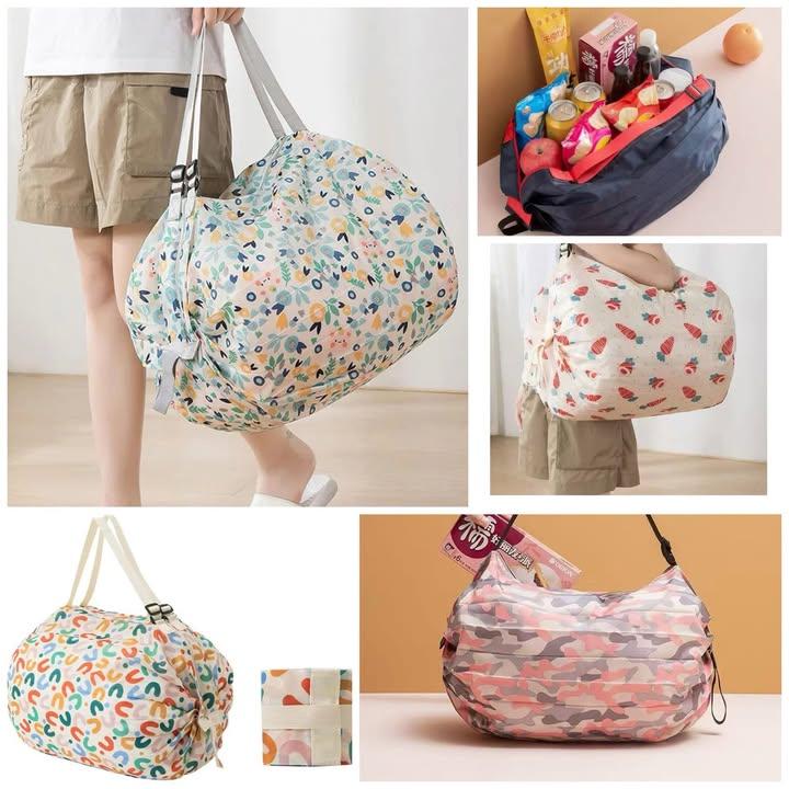 大容量摺疊秒開購物袋 (2)